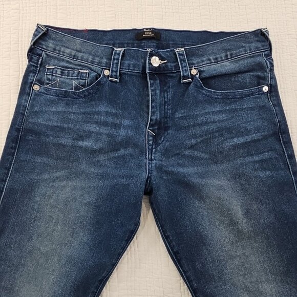 True Religion Geno Jeans Men's 36x32 Medium Blue Wash Relaxed Slim NWOT - Picture 11 of 16